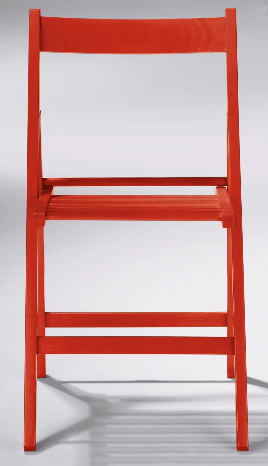 Klappstuhl rot detail