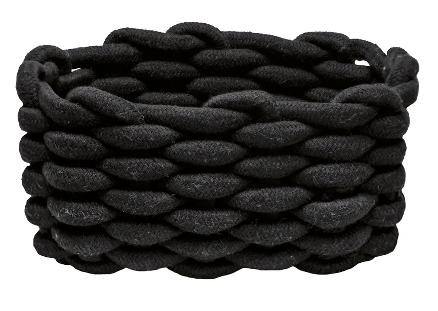 Korb Fellone M schwarz detail