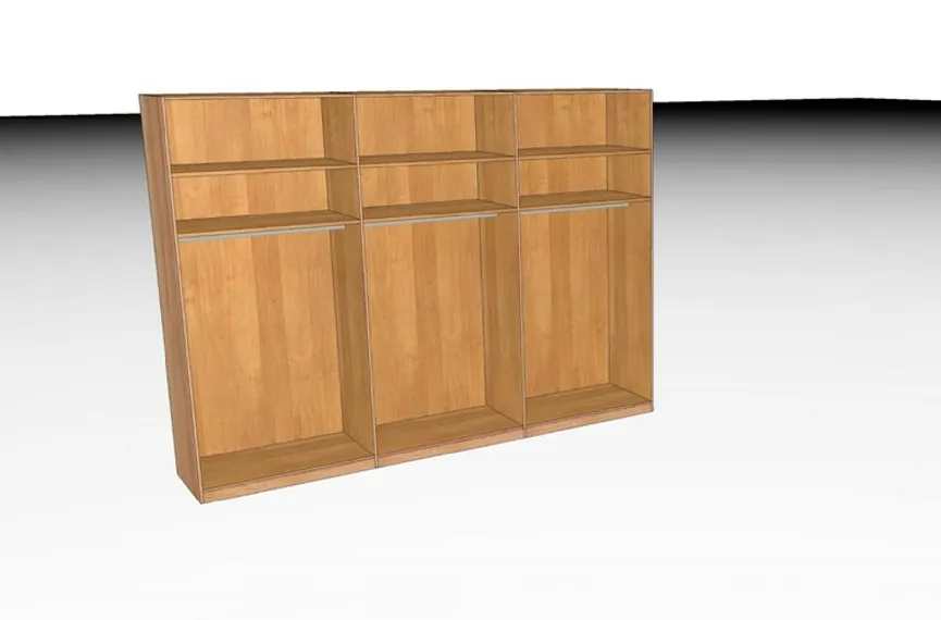 Drehtürenschrank 6-trg. detail