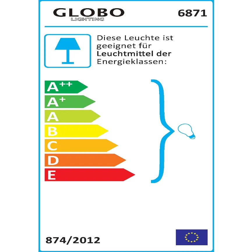 Tischleuchte "Landlife" energielabel