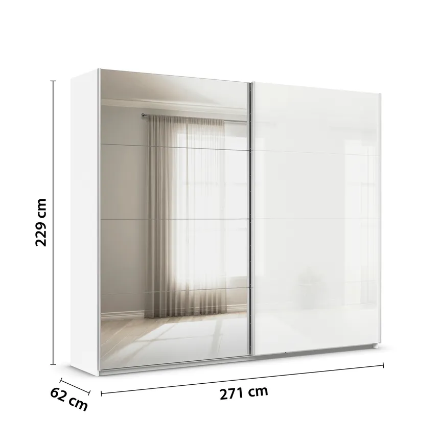 Schwebetürenschrank 2-trg. detail