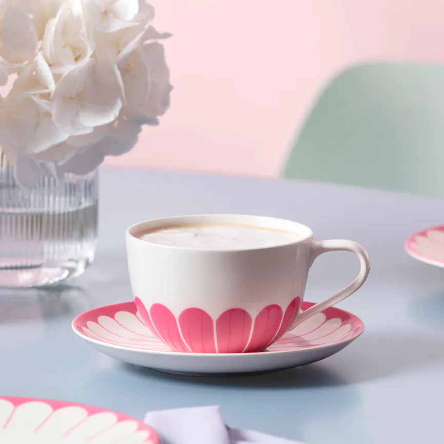 Cappuccinountertasse "Fleur" milieu