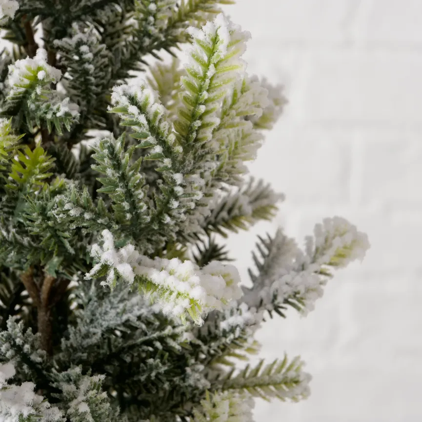 Tannenbaum L grün-natur-weiß detail