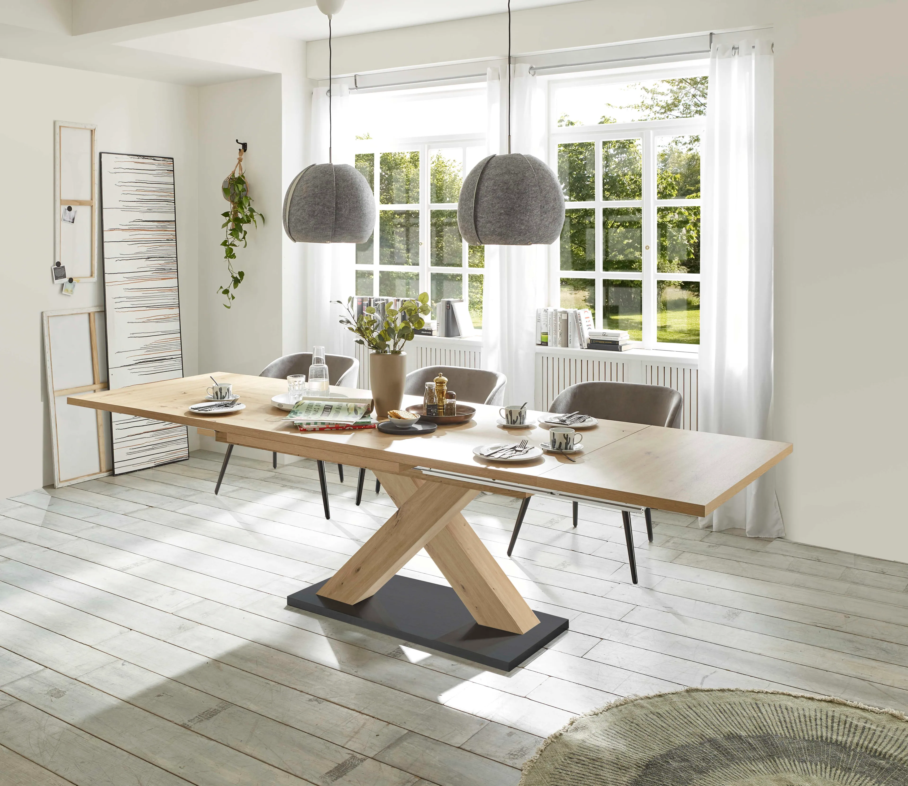 Esstisch mit Auszug Komfort Plus 160/260 x 90 cm