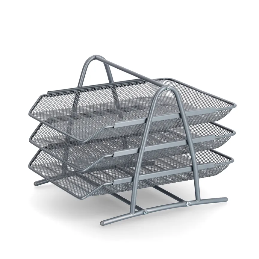 Dokumentenablage "Mesh" silber detail