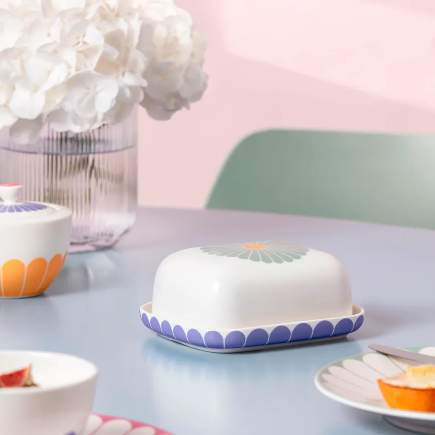Butterdose "Fleur" couleur milieu