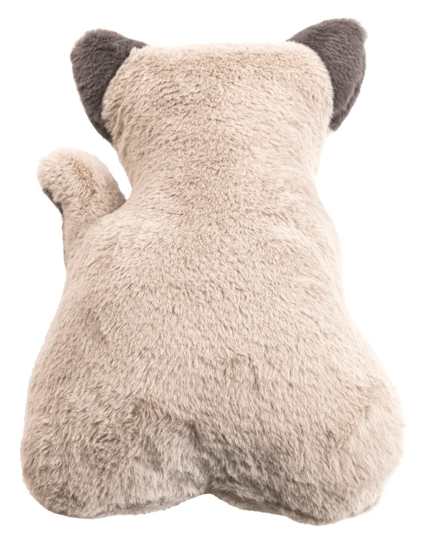 Formkissen Miezi Katze taupe detail