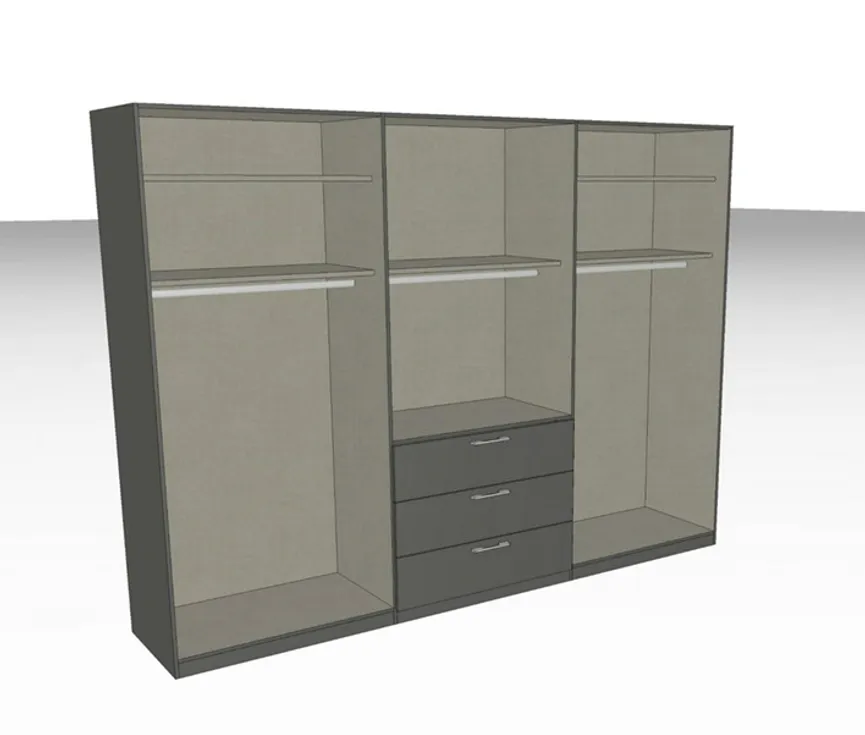 Drehtürenschrank 6-trg. detail