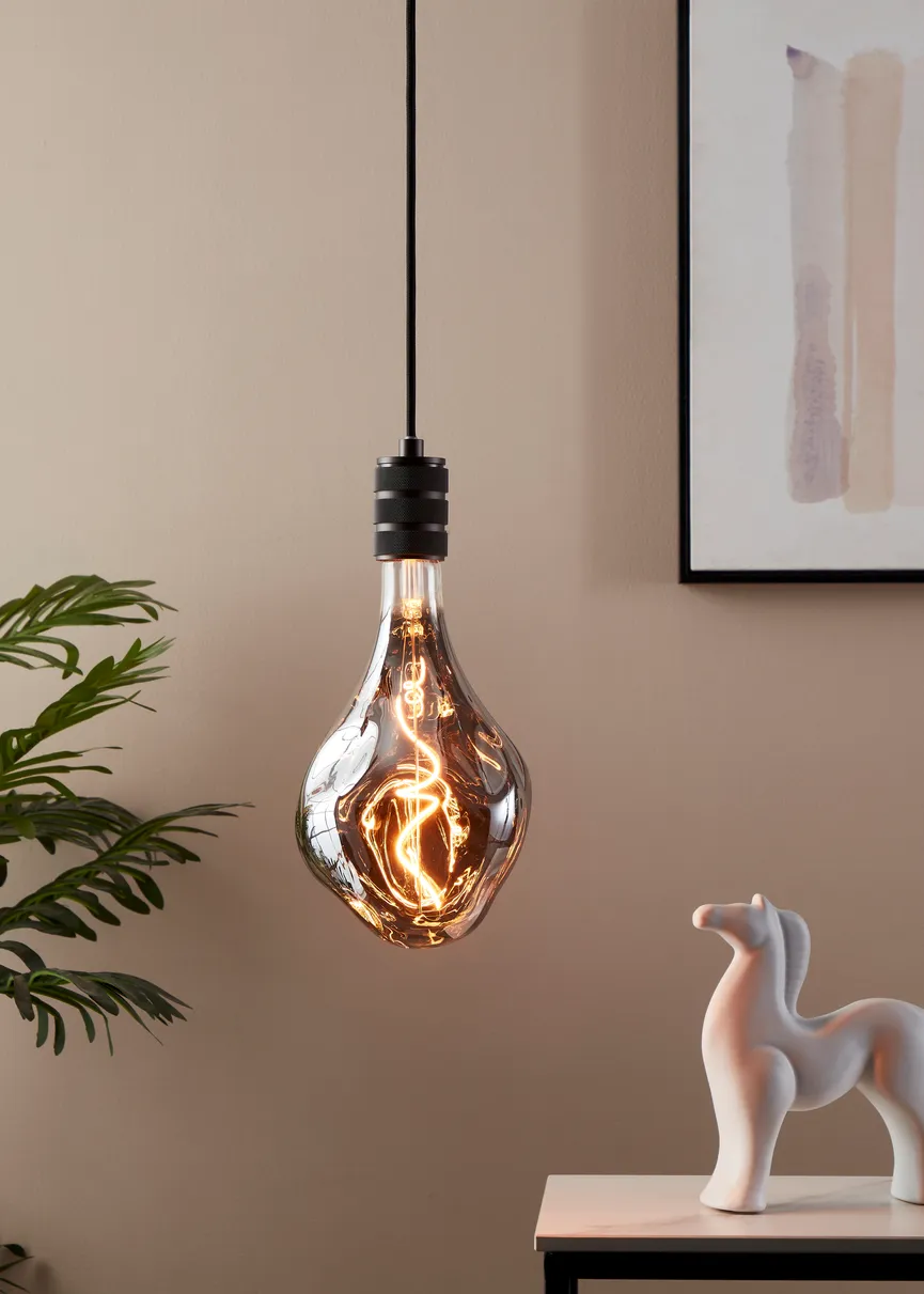 E27/4 Watt LED D165 smoky milieu
