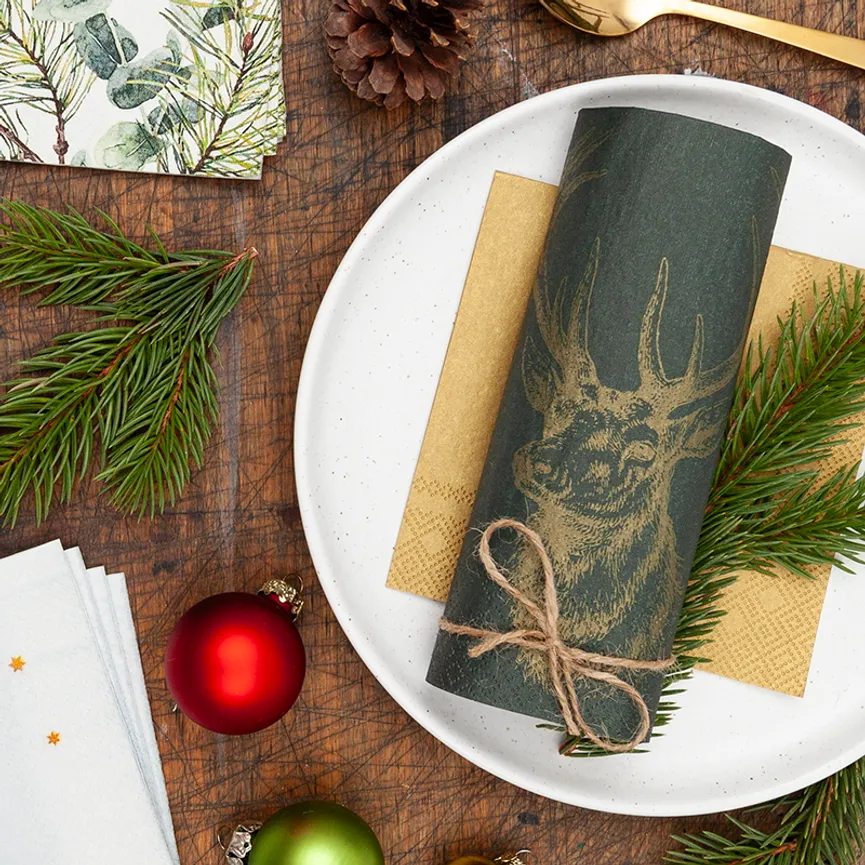 Serviette "Classic Deer" milieu