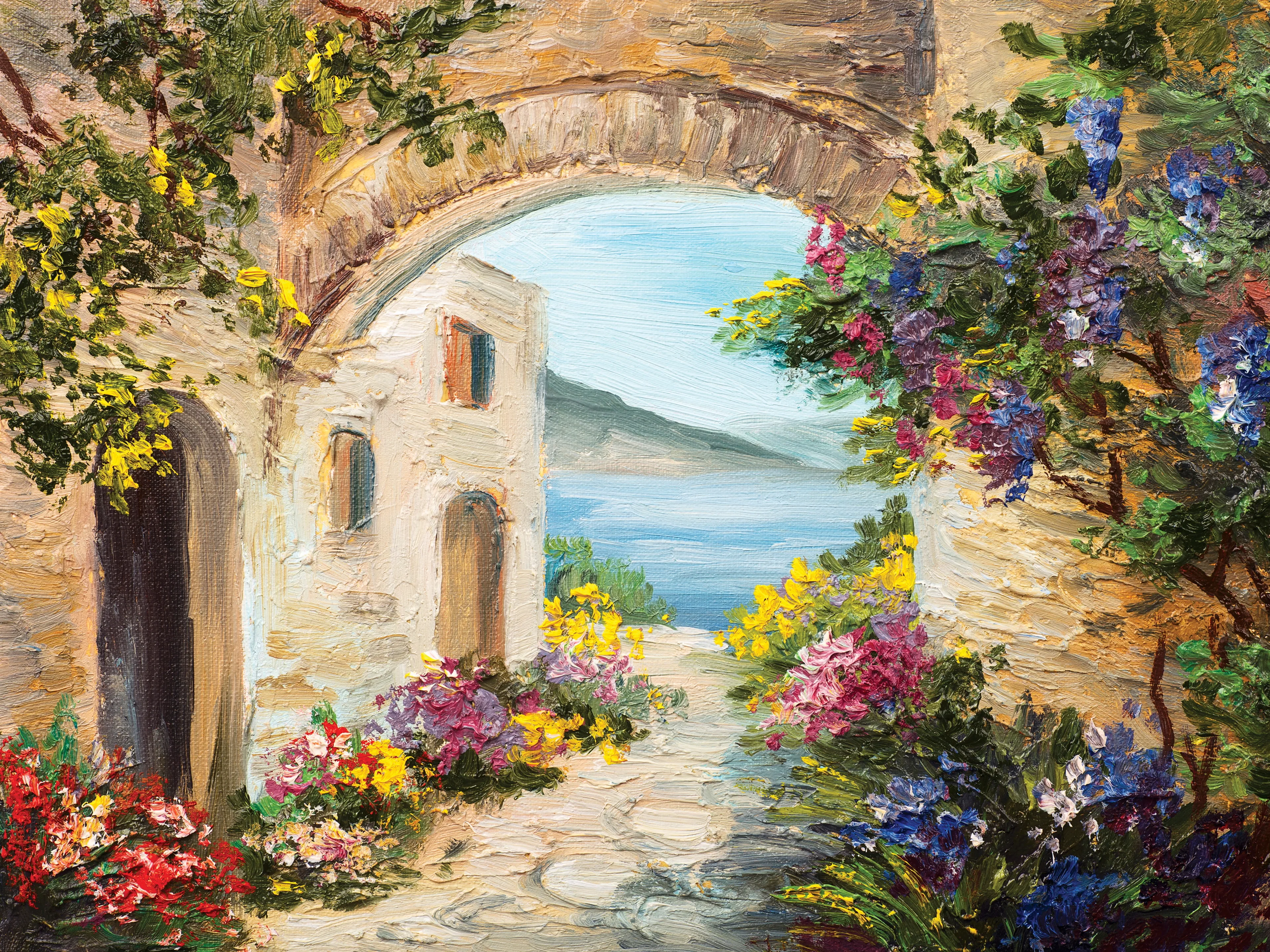 Wandbild 30 x 40 cm Mediterranean View II