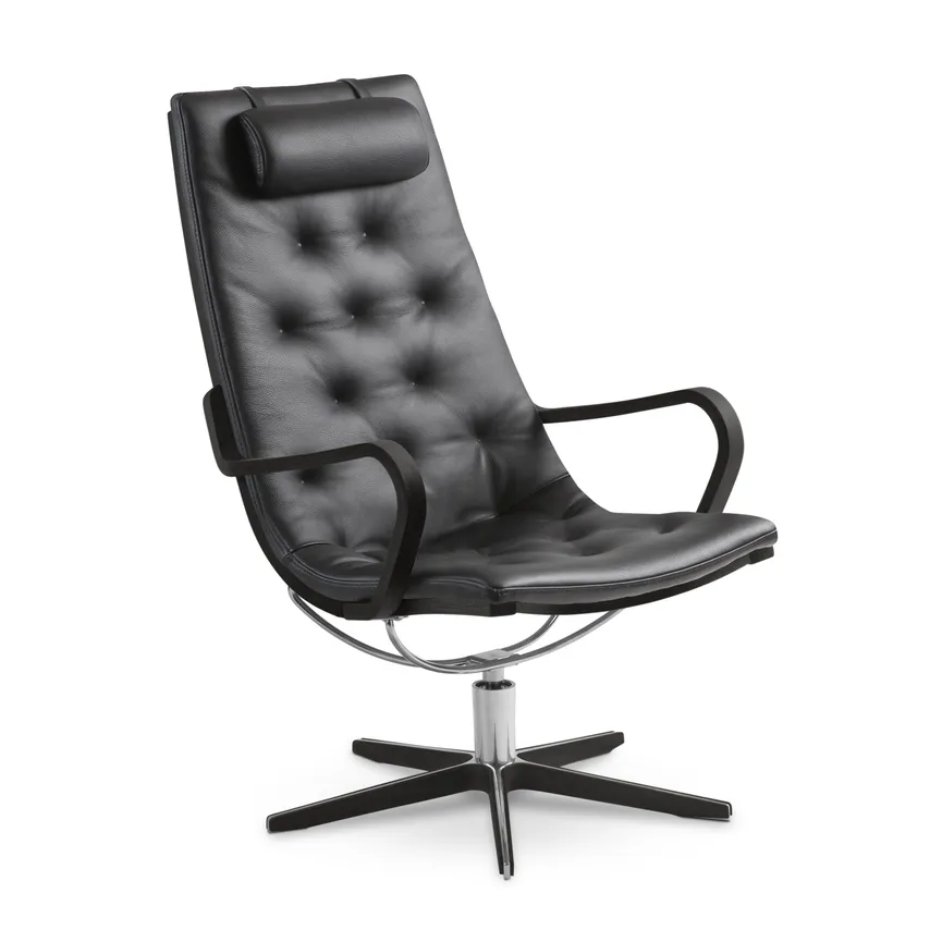 Drehsessel Holz/Alu schwarz hauptaufnahme