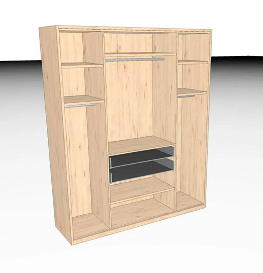 Drehtürenschrank Deluxe detail