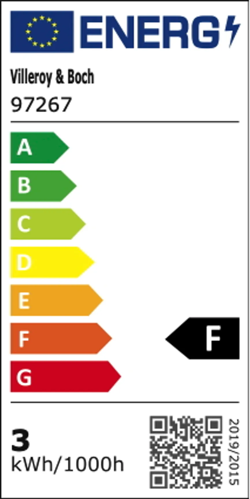 Akku-Tischleuchte"Neapel Micr" energielabel