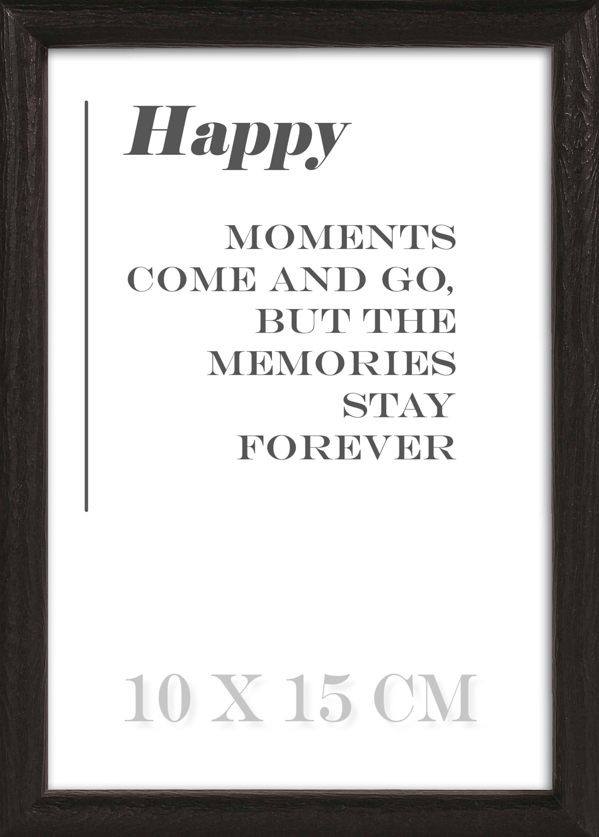 Rahmen "Happy" schwarz hauptaufnahme