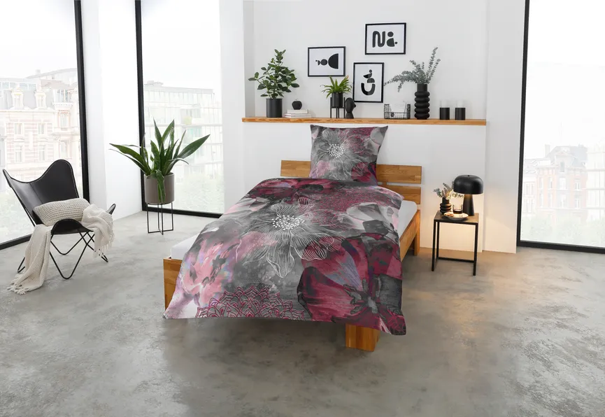 Satin-Bettw. Paris 135x200 milieu