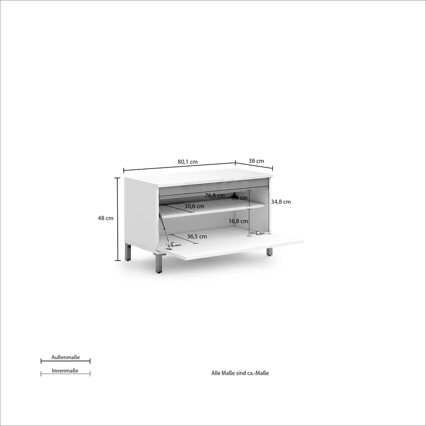 Garderobenbank 1K detail