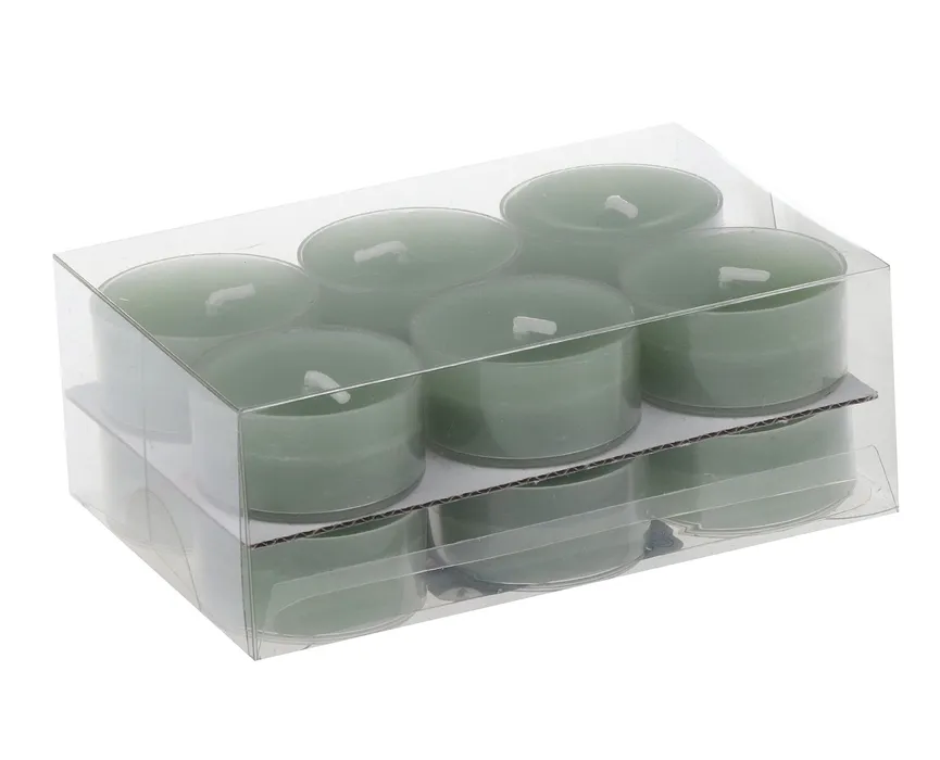 Teelichter 12er-Set salbei hauptaufnahme