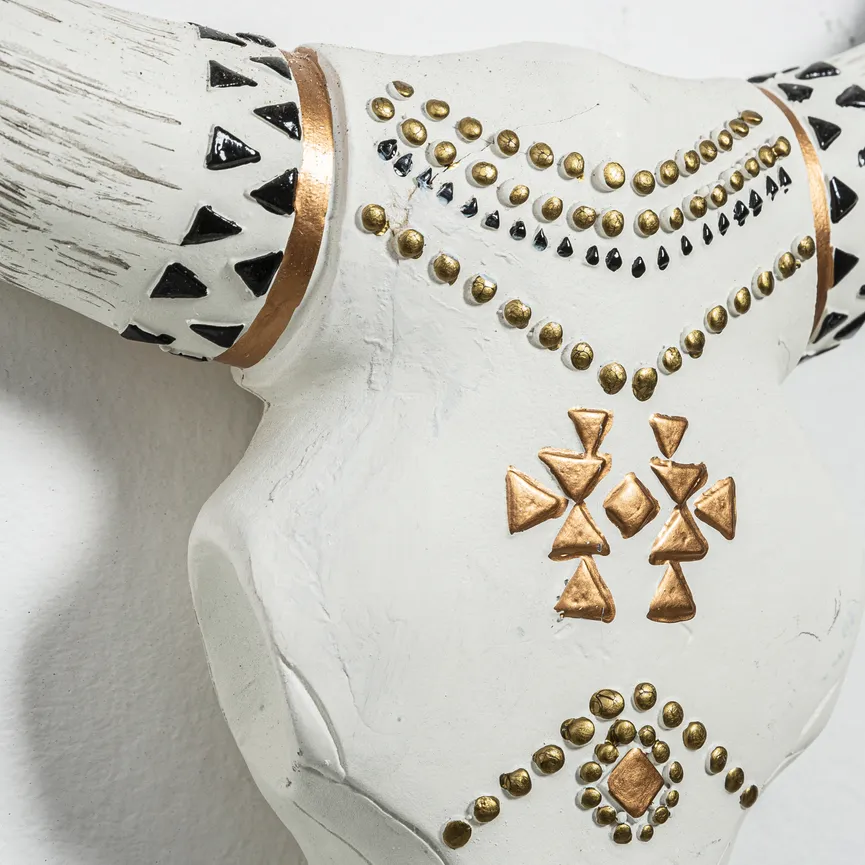 Wanddeko "Büffelschädel" detail