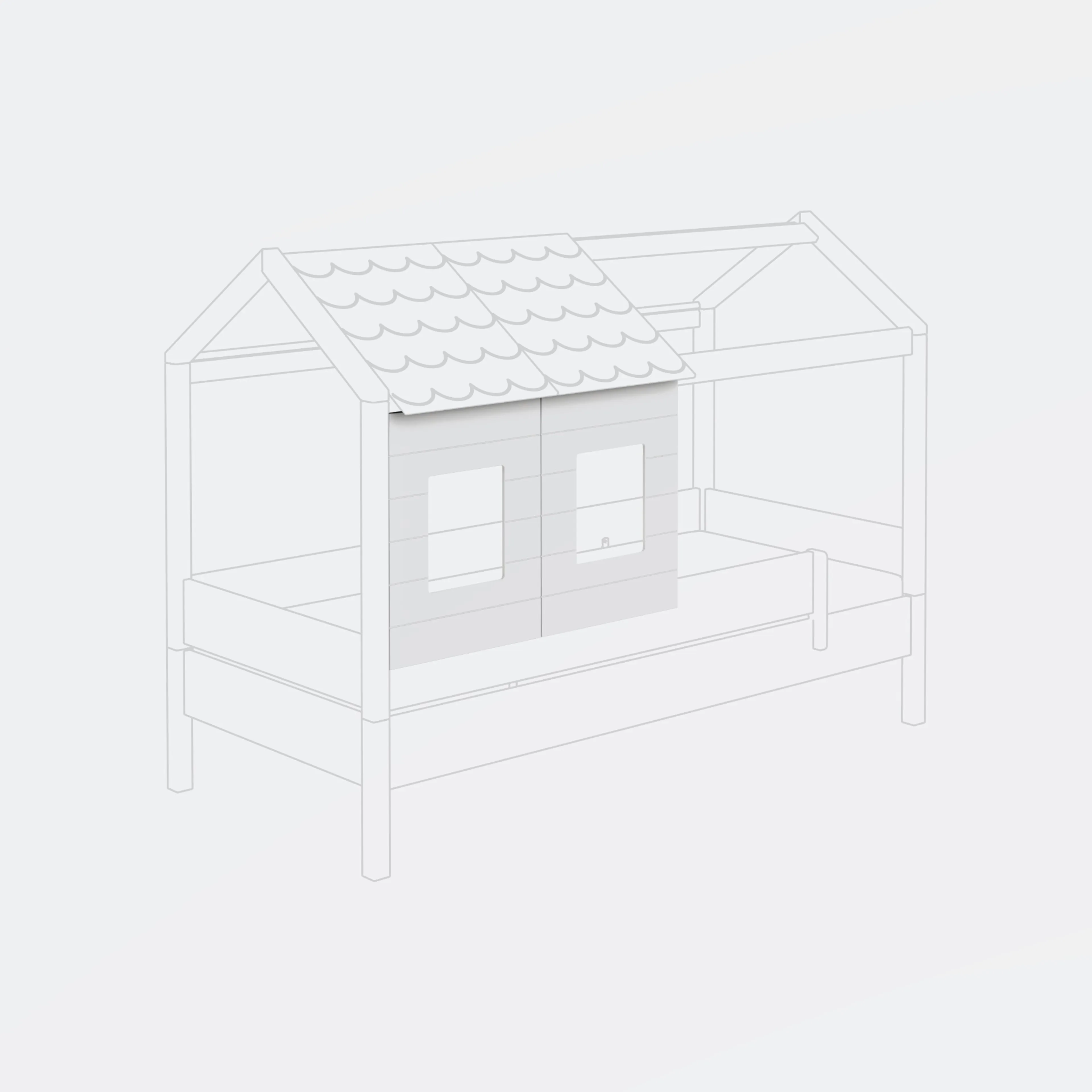 Fensterpaneel Tiny House 2er Set