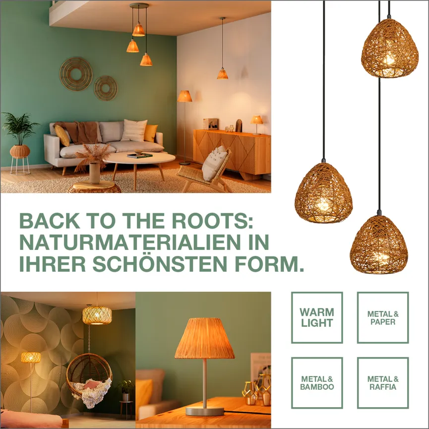 Tischleuchte "Bamboo Paper" detail