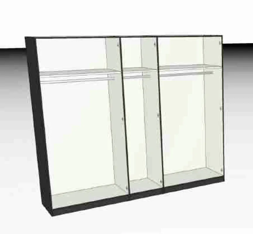 Drehtürenschrank 5-trg. detail
