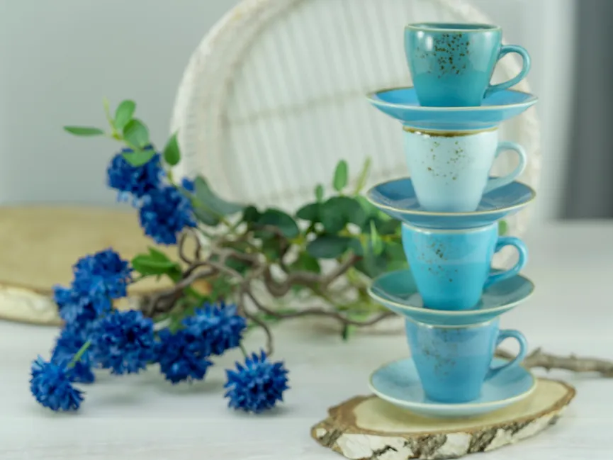 Espressotassen-Set "Aqua" milieu