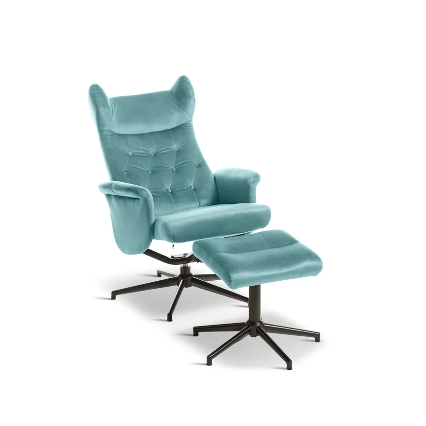 Relaxsessel + Hocker detail