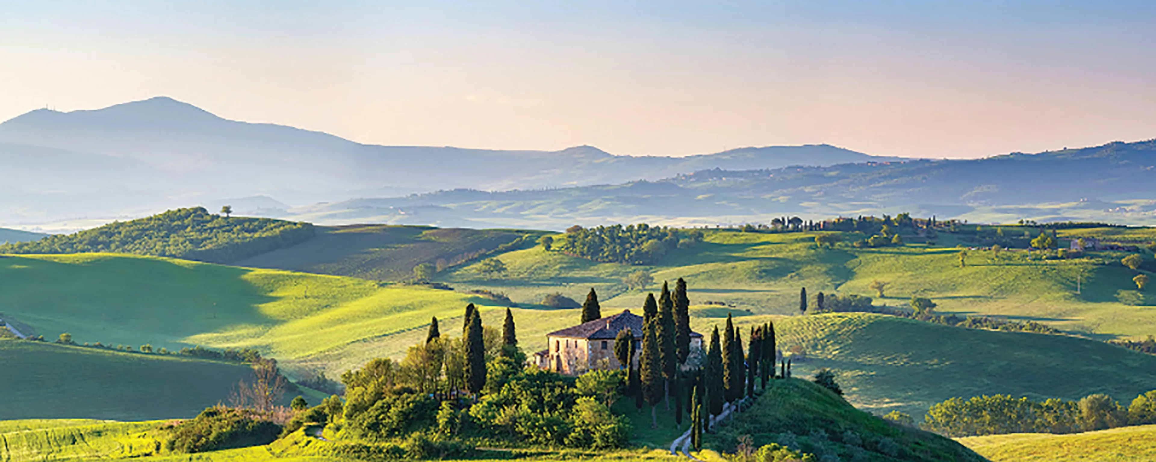 Glasbild 125 x 50 cm Florentine Landscape III