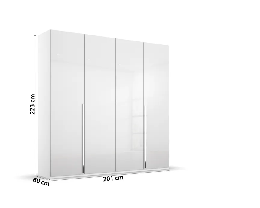 Drehtürenschrank 4-trg. detail