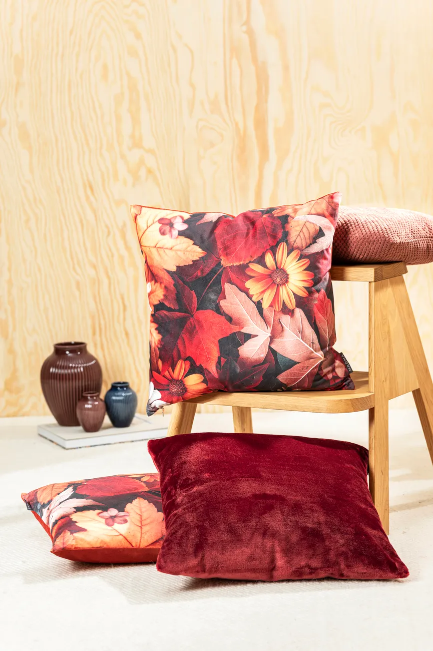 Kissenhülle Fleurs rost milieu