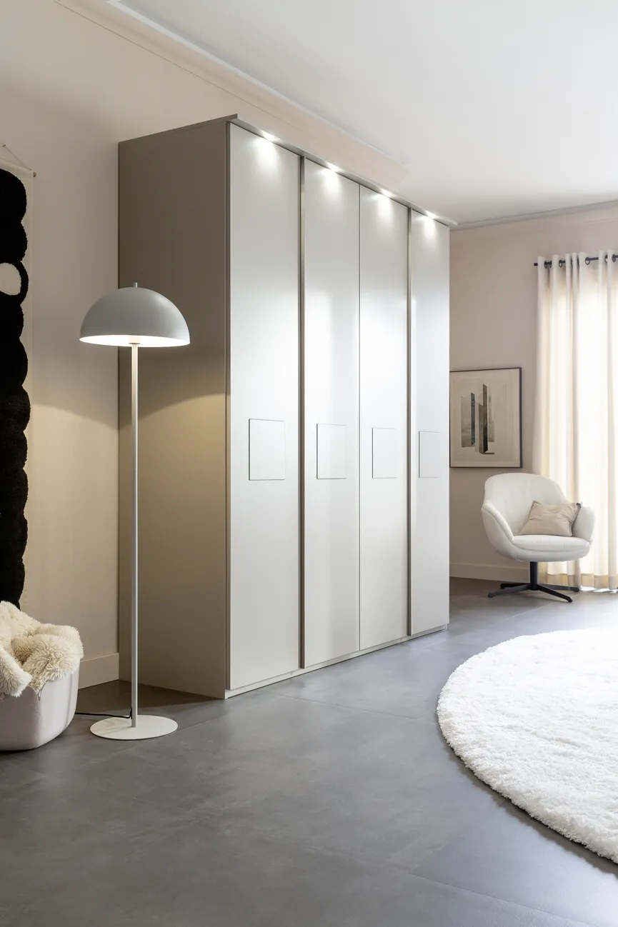 Drehtürenschrank 4-trg. detail