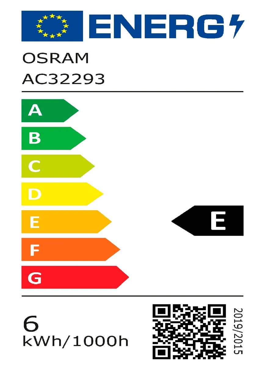 E14/5,5 Watt LED Kerze dimmbar energielabel