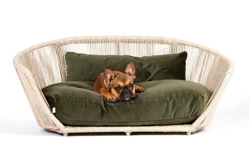 Hundesofa Vogue Oxford Olive hauptaufnahme