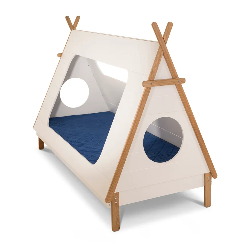 Bett 90x200 cm inkl. Aufsatz material_farbe