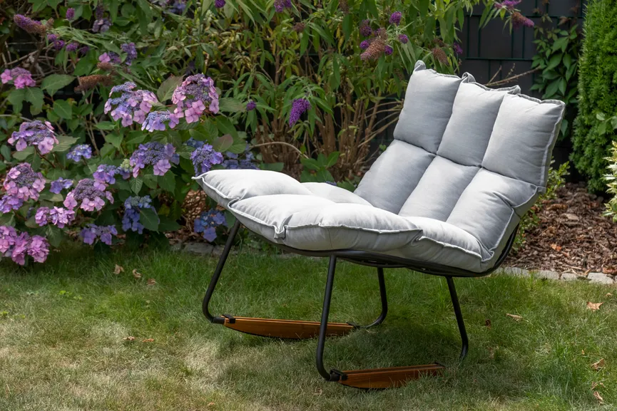 Schaukelstuhl mittelgrau milieu