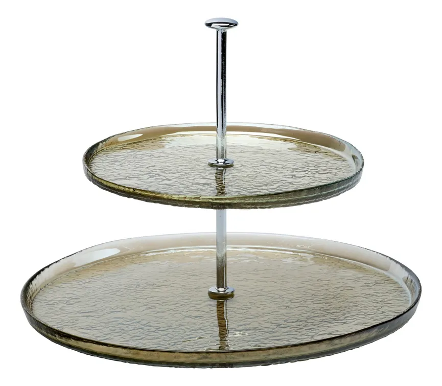 Etagere "Luzia" 2-stufig braun hauptaufnahme