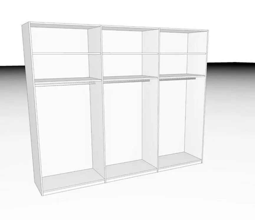 Drehtürenschrank Basic detail