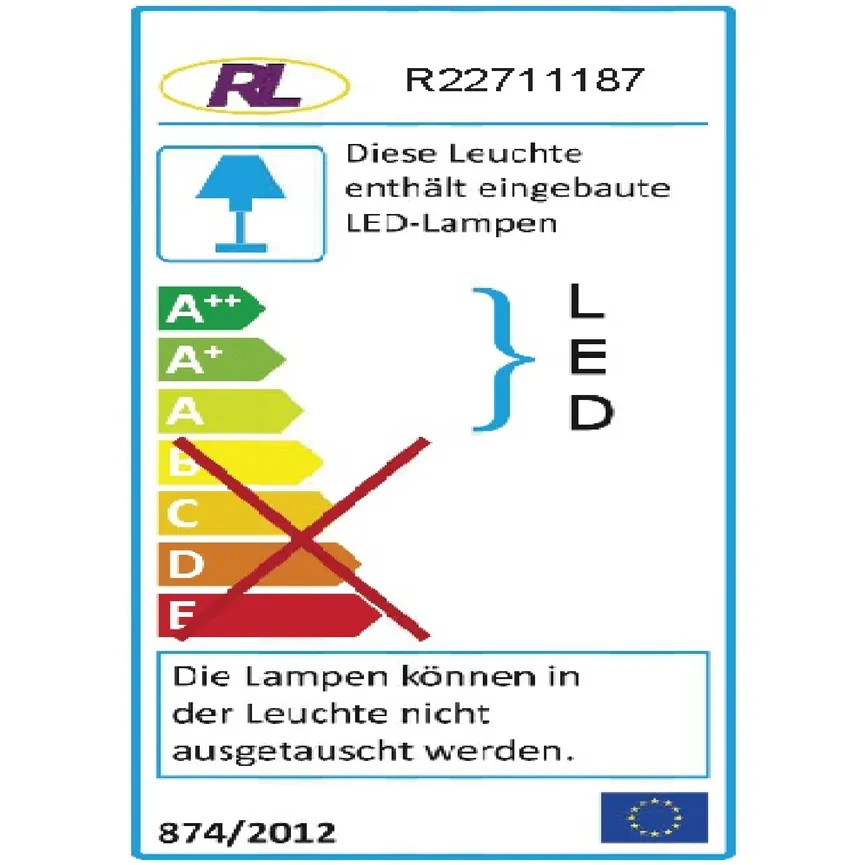 Klemmleuchte "Arras" energielabel