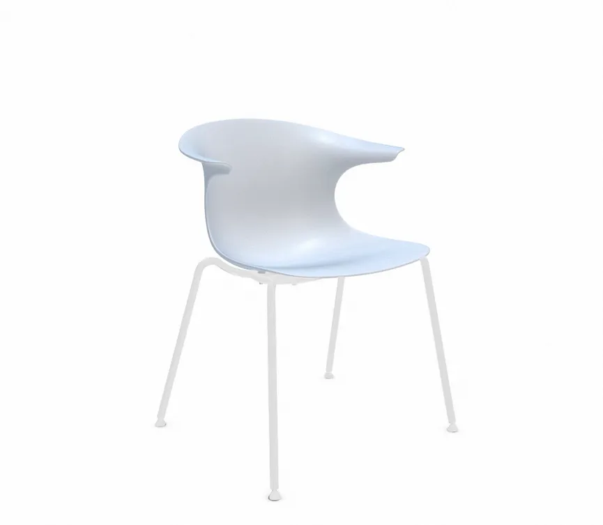 Stuhl 4 Legs white material_farbe