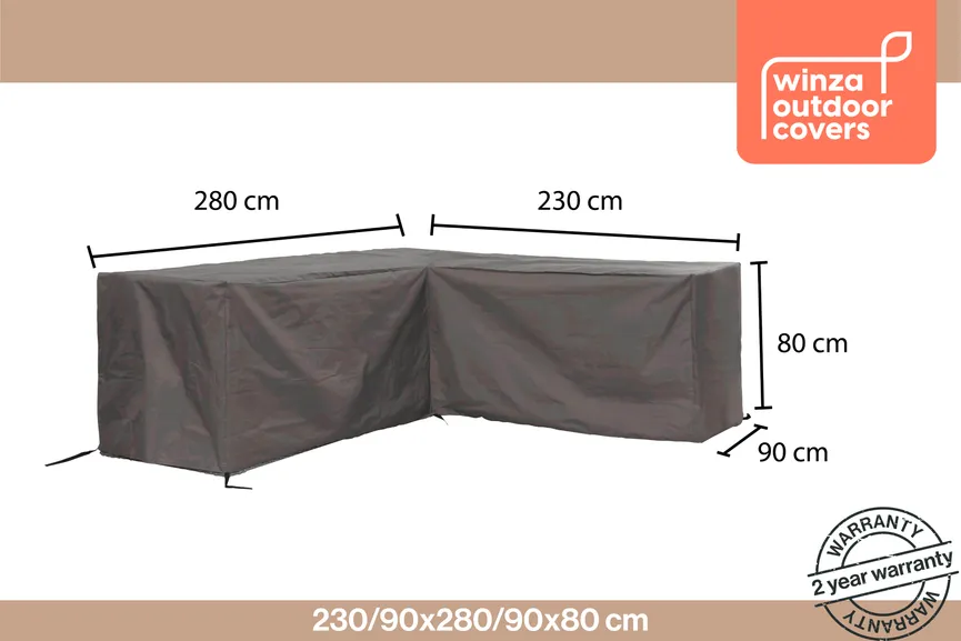 Schutzhülle 90x80x280/230 detail