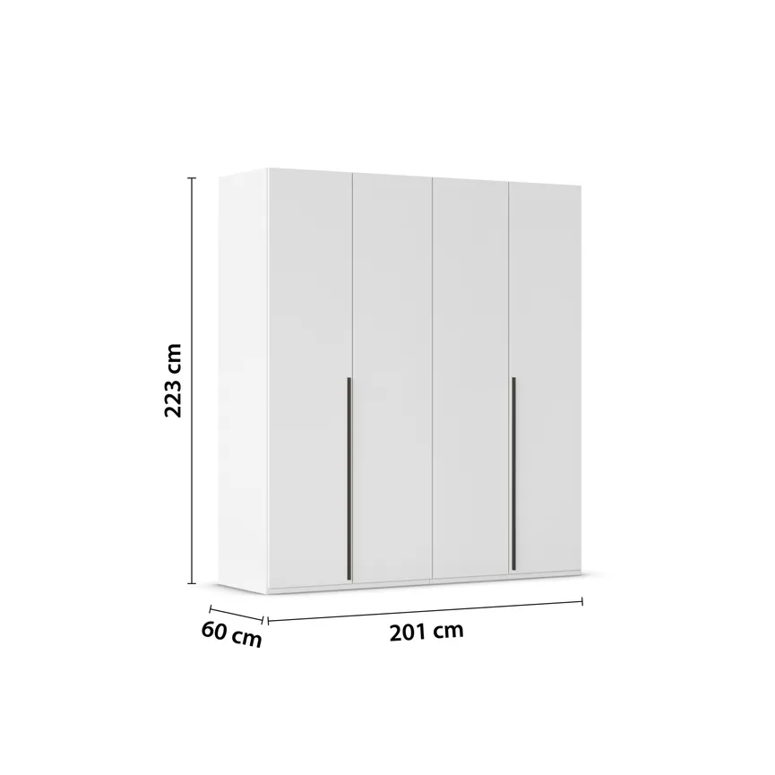 Drehtürenschrank 4-trg. detail