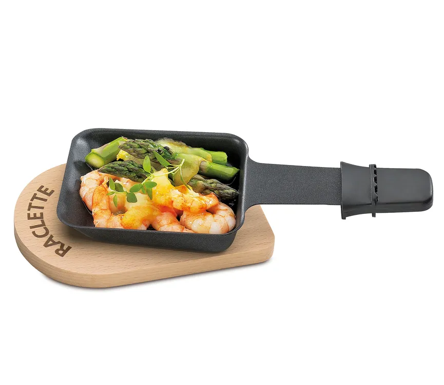 Raclette Brettchen Holz 4er detail