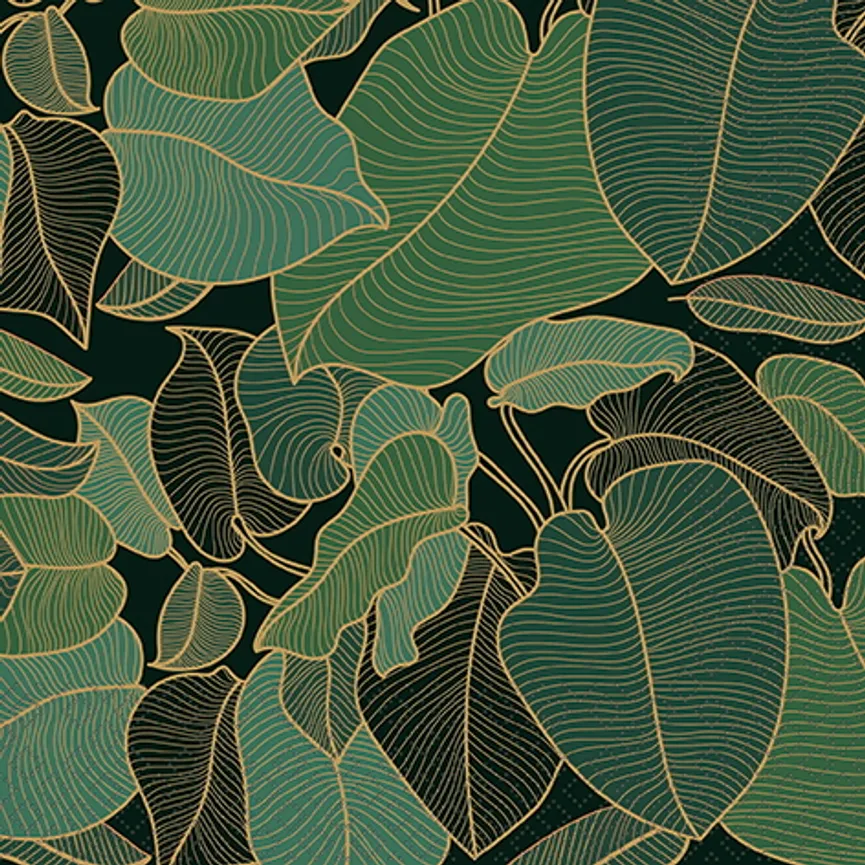 Serviette "Art Nouveau" green hauptaufnahme