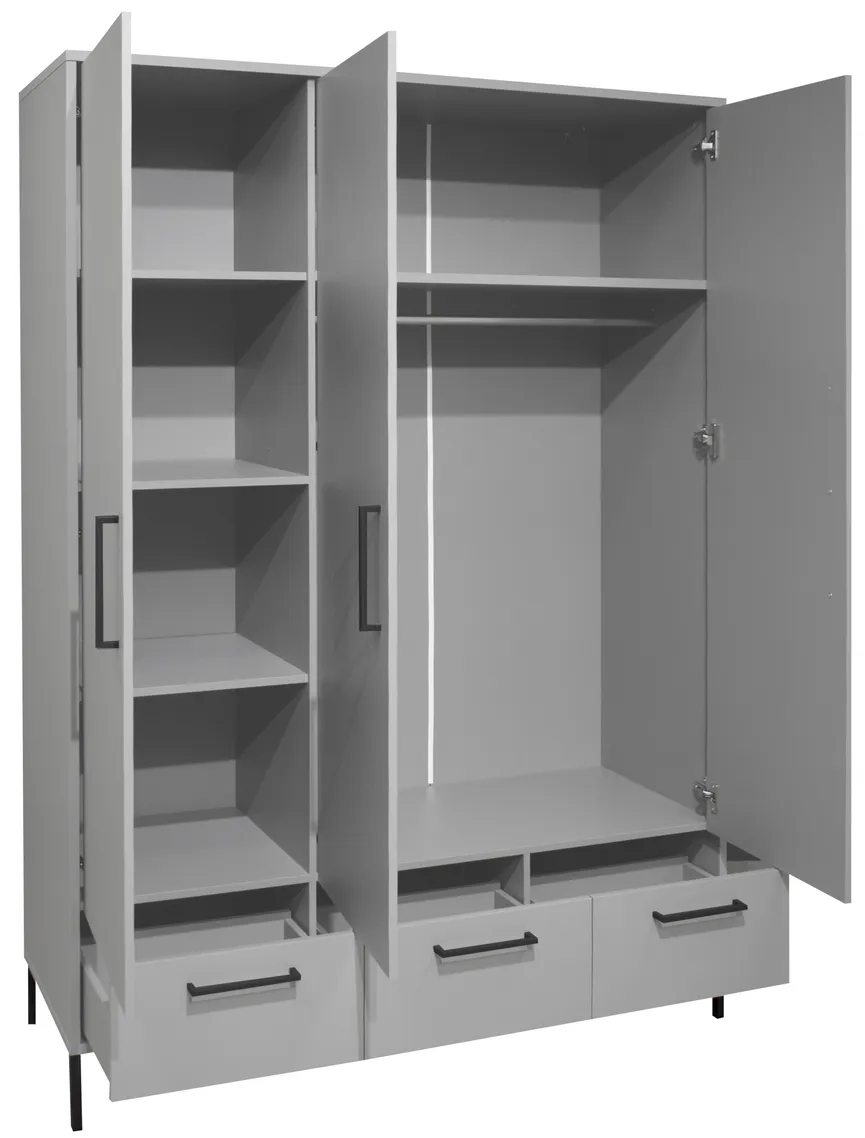 Kleiderschrank 3-trg. detail