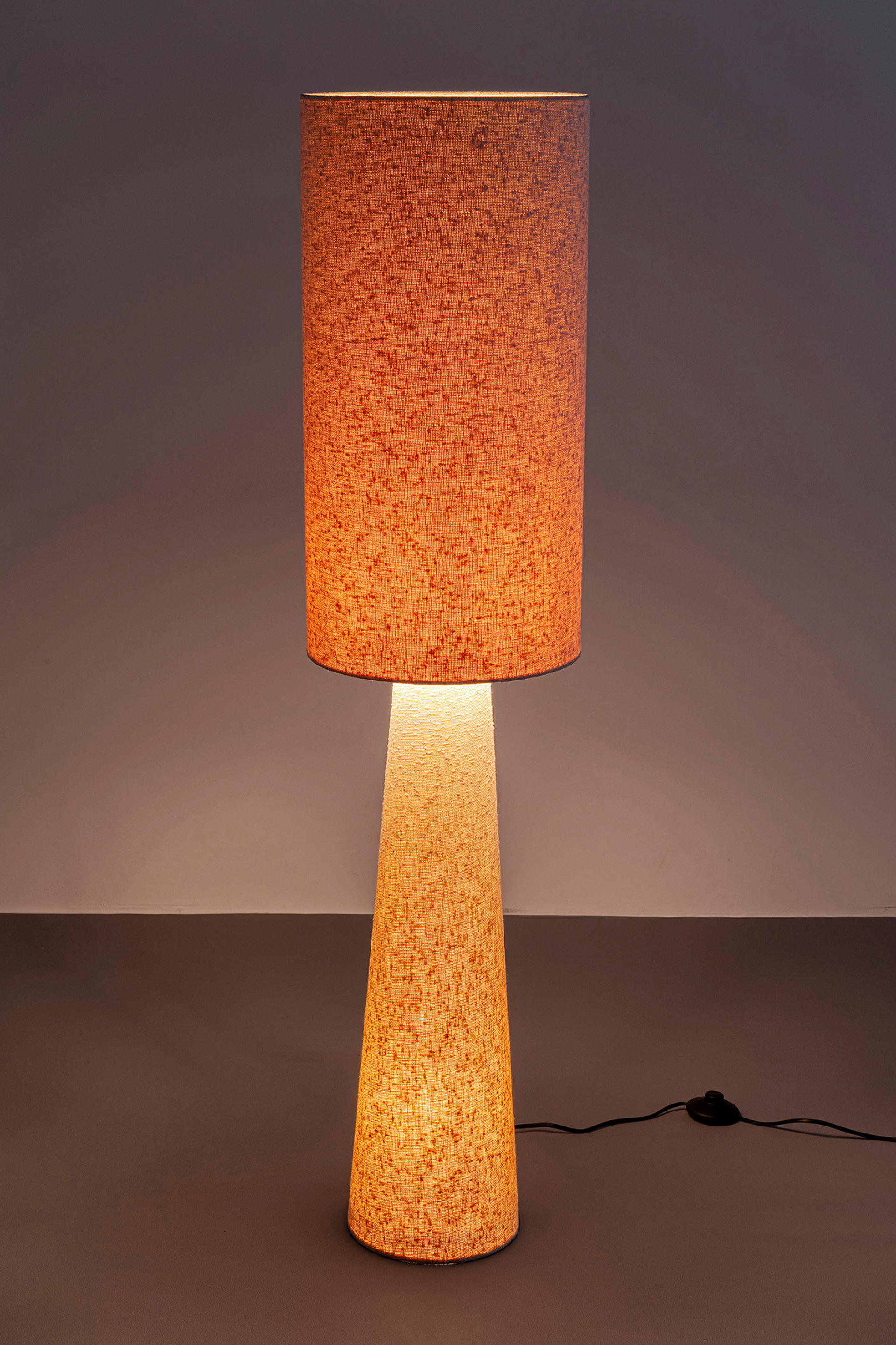 Hockerleuchte "Marleen beige" detail