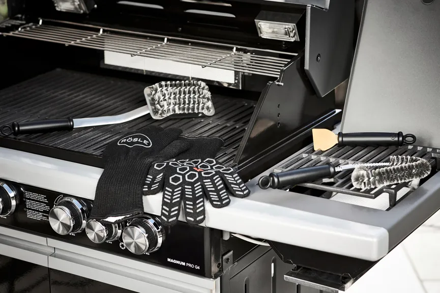 **Premium-Grillhandschuhe detail