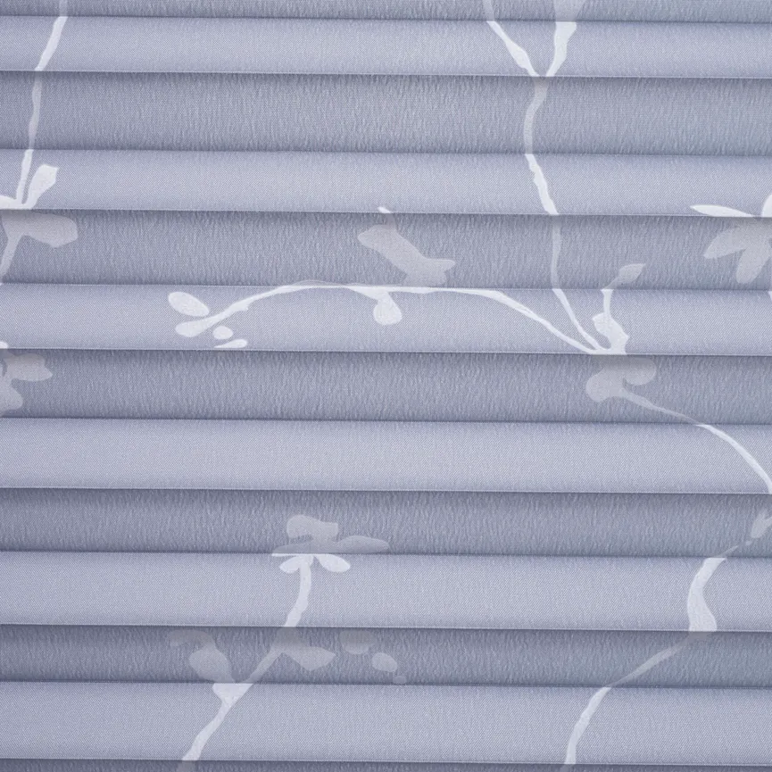 Klemmfix Plissee Ranke grau material_farbe