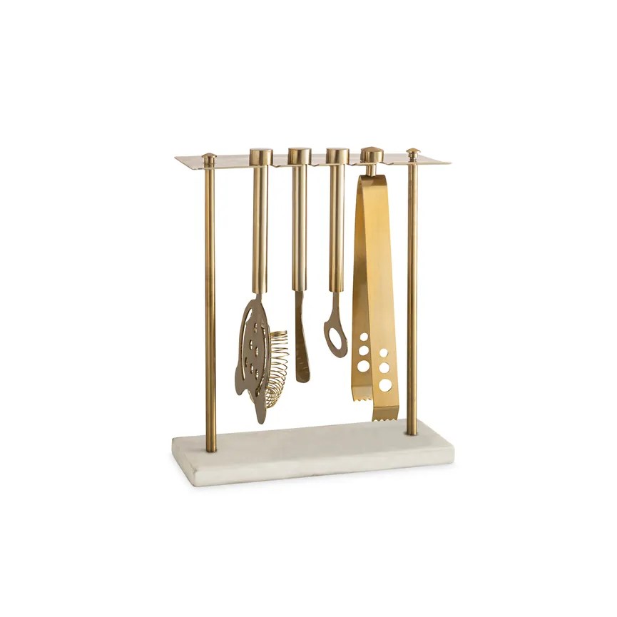 Bar Tool-Set 5-tlg. gold detail