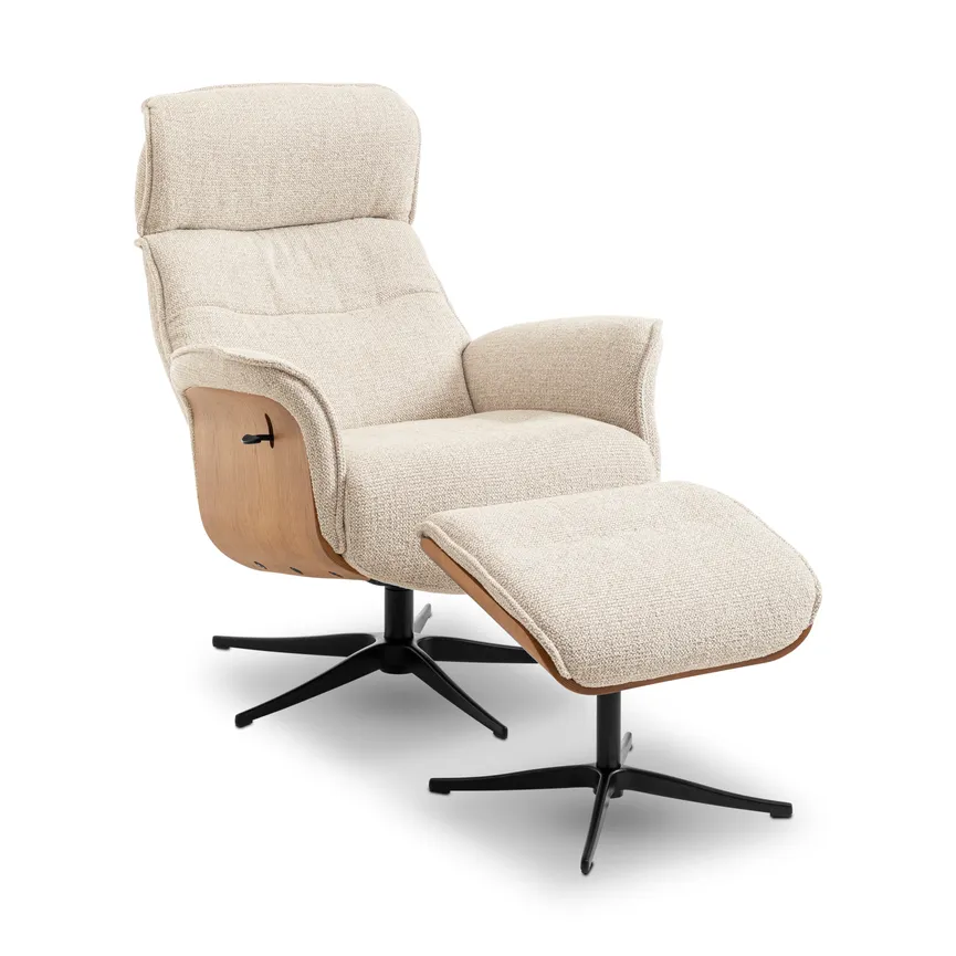 Relaxsessel mit Hocker detail
